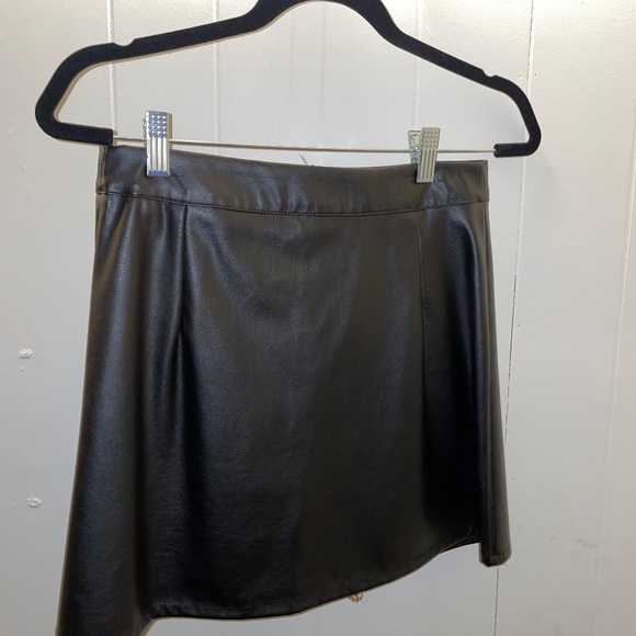 Nasty Gal Dresses & Skirts - black pleather skirt from nasty gal